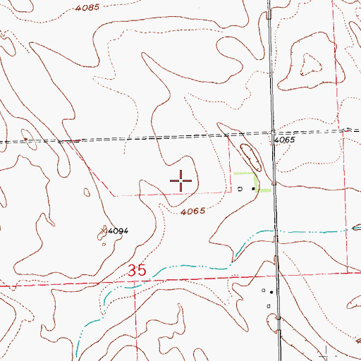 Topographic Map of Bamford Feedyard, CO