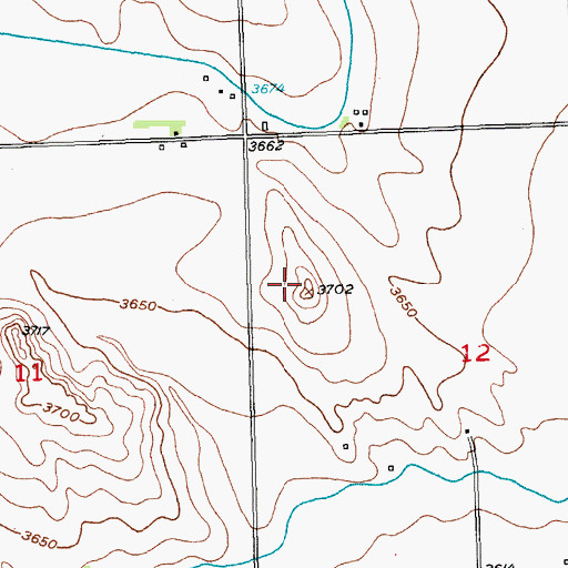 Topographic Map of Hi-Vu Feedlot, CO