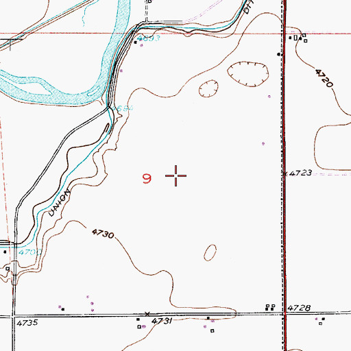Topographic Map of Gilcrest Feedlot, CO