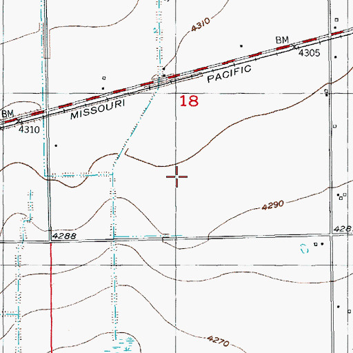 Topographic Map of Ordway Feedyard, CO