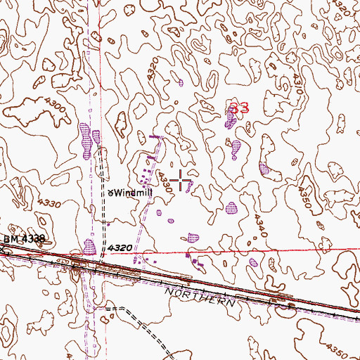 Topographic Map of Pinneo Feedlot, CO