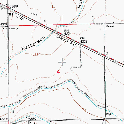 Topographic Map of Rocky Ford Feedyard, CO