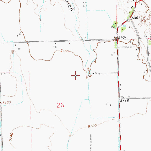 Topographic Map of Shea Feedlot, CO