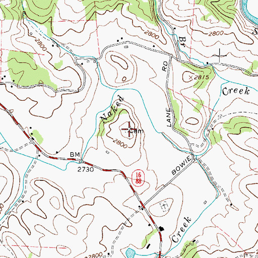 Topographic Map of Walters-Jacobs Cemetery, NC