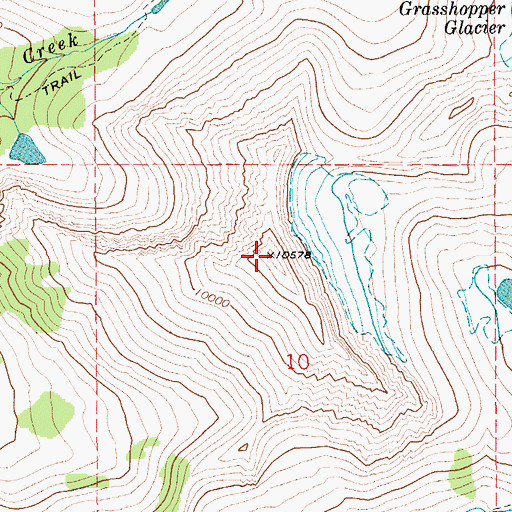 Topographic Map of Wilsall Peak, MT