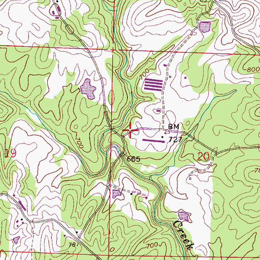 Topographic Map of Bright Cemetery, AL