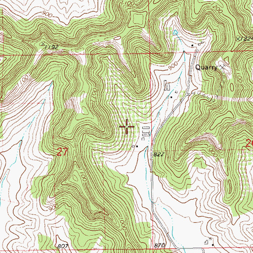 Topographic Map of Morningside Orchard, WI
