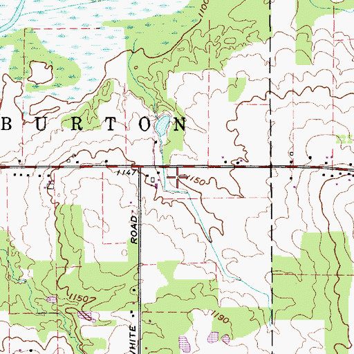 Topographic Map of Cornerstone Bible Church, OH