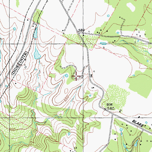 Topographic Map of East Metropolitan Park, TX