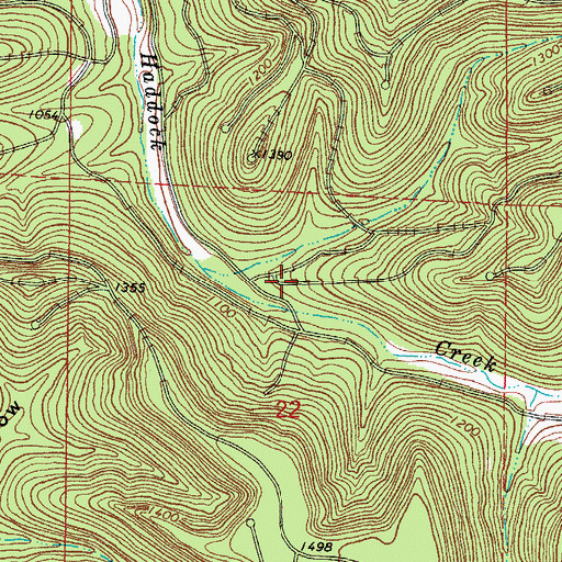 Topographic Map of Holiday Island Census Designated Place, AR