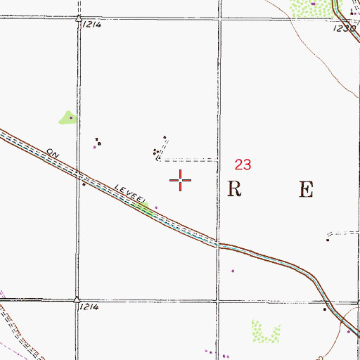 Topographic Map of Stotonic Village Census Designated Place, AZ