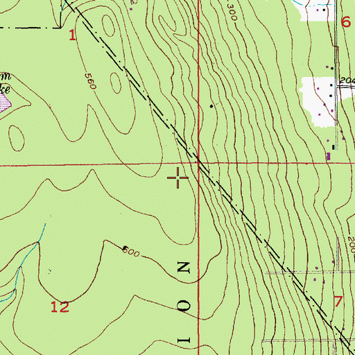 Topographic Map of Aspen, WA