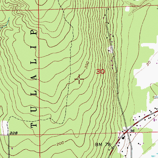 Topographic Map of Maplewood, WA