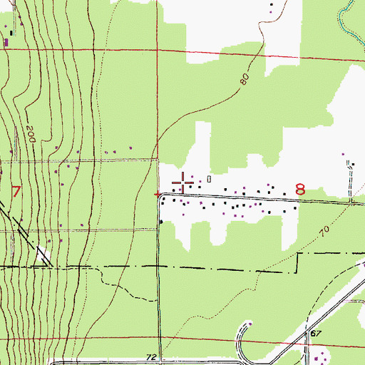 Topographic Map of Marshall, WA