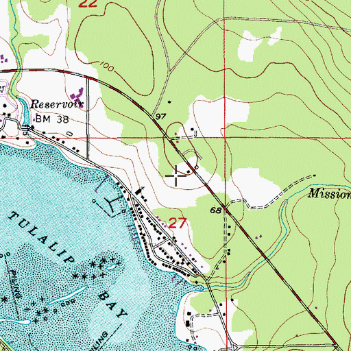 Topographic Map of Tulalip Bay, WA