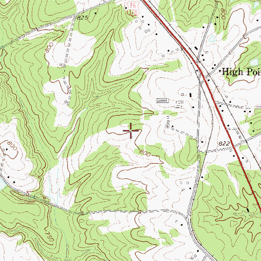 Topographic Map of Greer Family Cemetery, SC