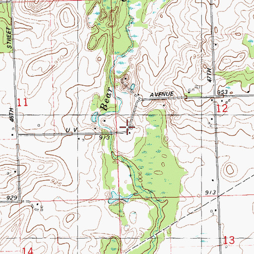 Topographic Map of Wakeshma Post Office (historical), MI