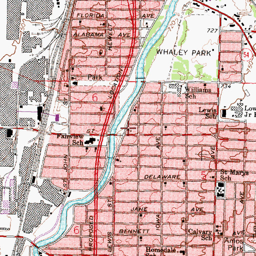 Topographic Map of East Holy Apostolic Church, MI