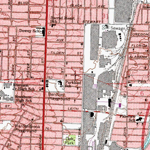 Topographic Map of Caanan Baptist Church, MI