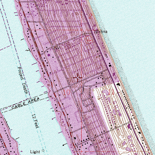 Topographic Map of Ormond Beach Presbyterian Church, FL