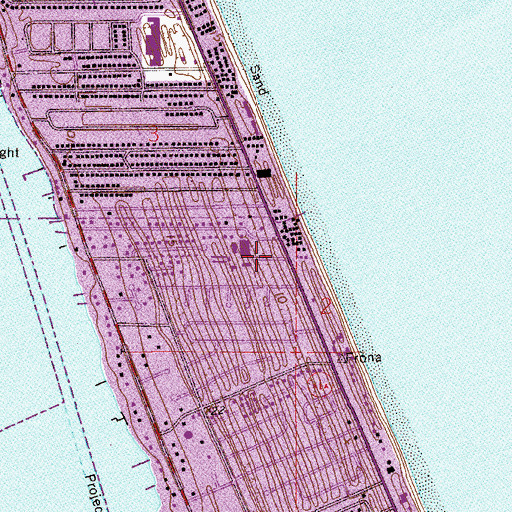 Topographic Map of Saint Brendan's Roman Catholic School, FL