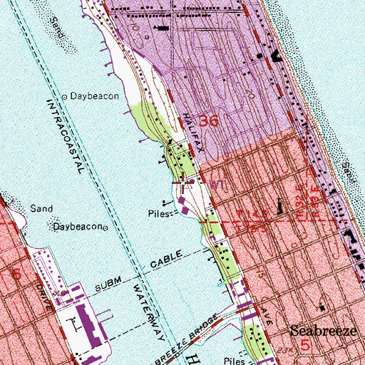 Topographic Map of Colin's Park, FL