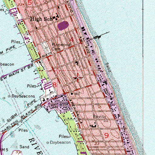 Topographic Map of The Miracle Center, FL