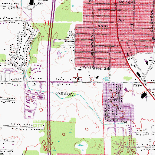 Topographic Map of New Hope Worship Center, MI