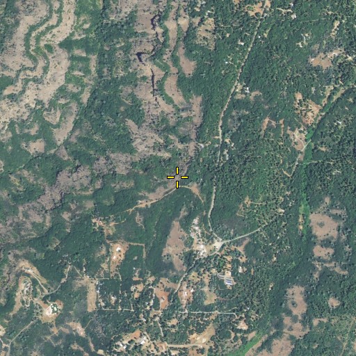 Aerial/Satellite Image of Cohasset Census Designated Place, CA