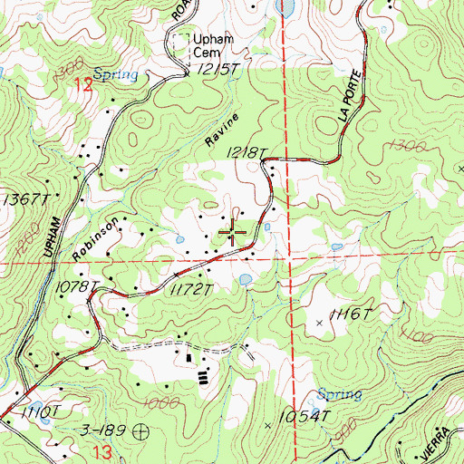 Topographic Map of Rackerby Census Designated Place, CA