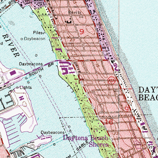 Topographic Map of Temple Israel, FL