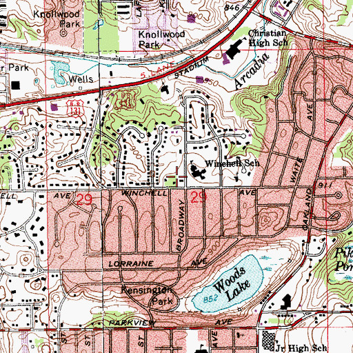 Topographic Map of Third Christian Reformed Church, MI