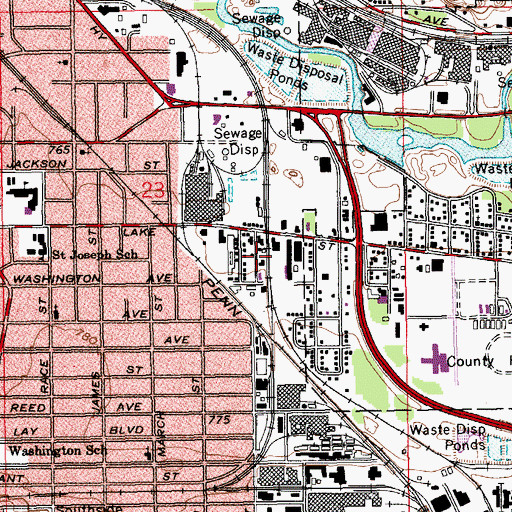 Topographic Map of Calvary Chapel of Kalamazoo Valley, MI