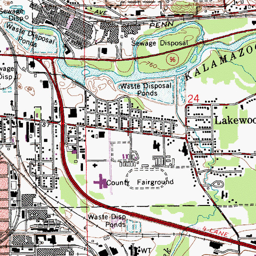 Topographic Map of Bethel Star Community Church, MI
