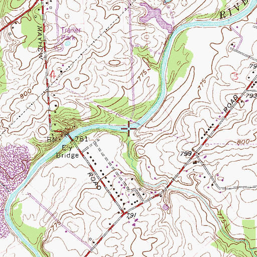 Topographic Map of Tiernan Ditch, IN