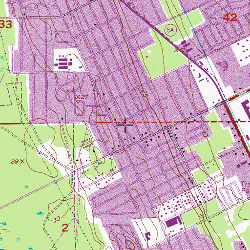 Topographic Map of Iglesia Riquezas en Gloria, FL
