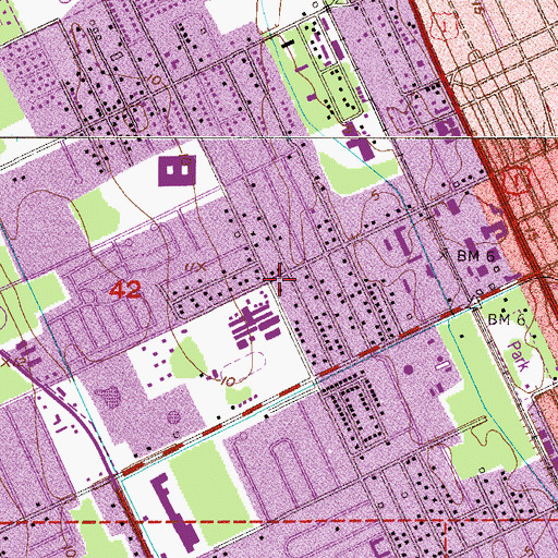 Topographic Map of Bethlehem Church of Christ, FL