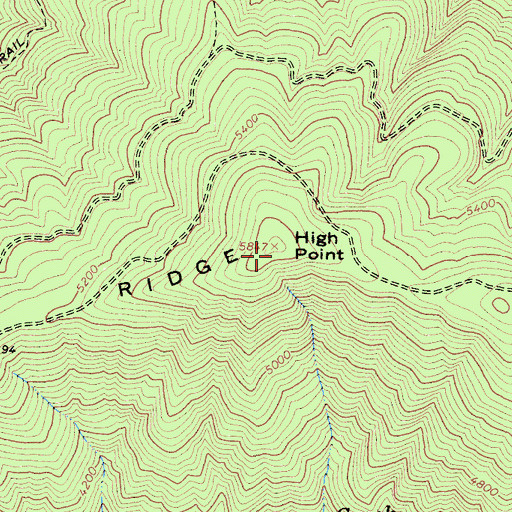 Topographic Map of High Point, CA