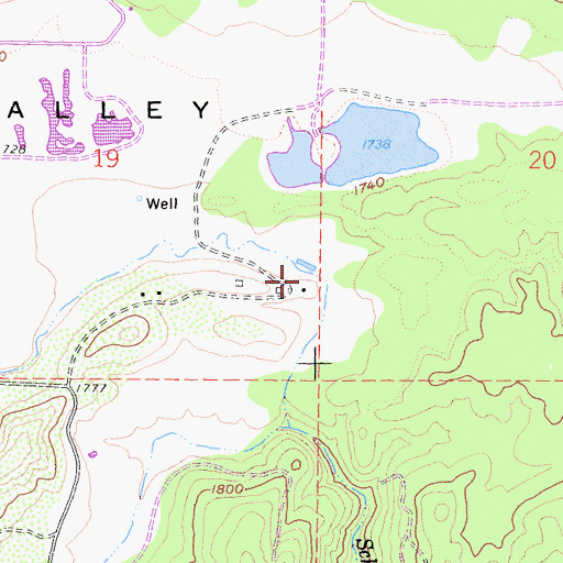 Topographic Map of High Valley, CA