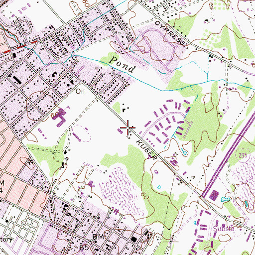 Topographic Map of Colonial Volunteer Fire Company Station 18, NJ