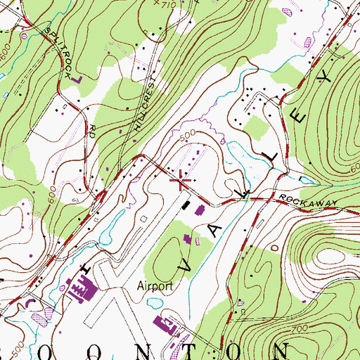 Topographic Map of Boonton Township Volunteer Fire Department Satellite Station, NJ
