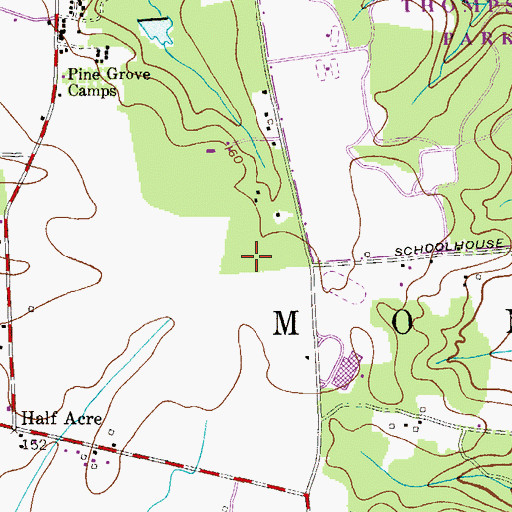 Topographic Map of Monroe Township Fire Department Administration, NJ