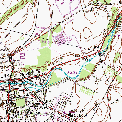 Topographic Map of Good Will Fire Company Station 1, NJ