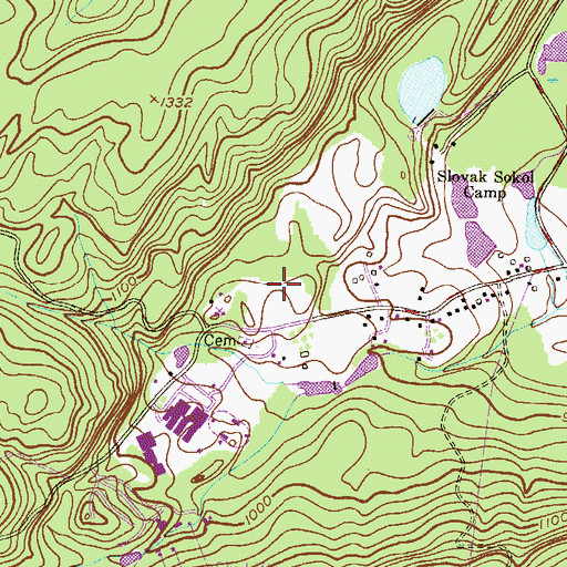 Topographic Map of Jefferson Fire Prevention Bureau, NJ