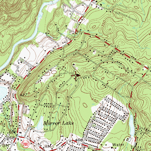 Topographic Map of Oakland Fire Department Station 2, NJ