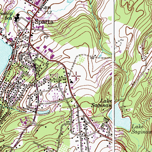 Topographic Map of Sparta Township Fire Department, NJ