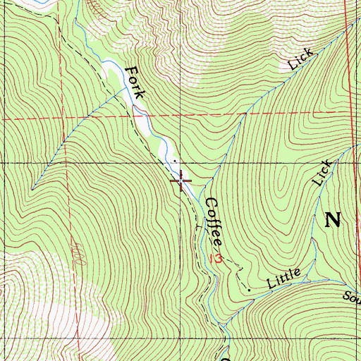 Topographic Map of Hodges Cabin, CA