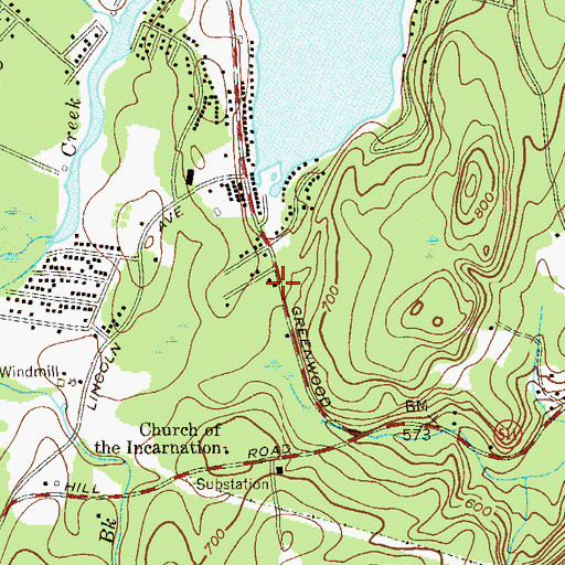Topographic Map of Township of West Milford Fire Department Greenwood Forest Volunteer Fire Company 3, NJ