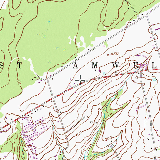 Topographic Map of West Amwell Township Fire Department Substation, NJ