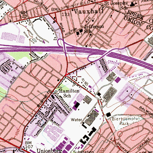 Topographic Map of Union Emergency Medical Unit, NJ